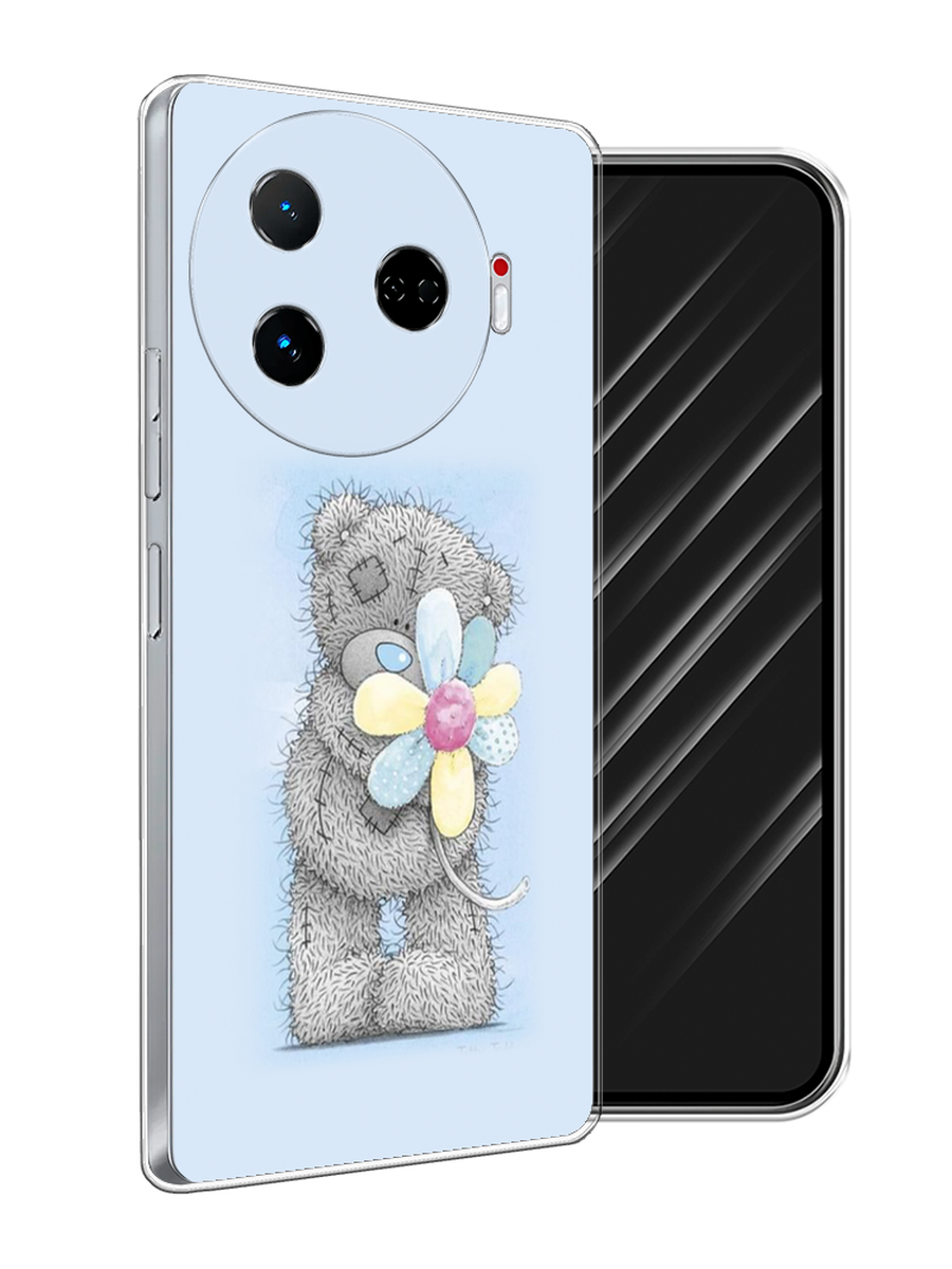

Чехол Awog на Tecno Camon 30 Pro 5G "Me to you с ромашкой", Голубой;серый;желтый, 305150-1