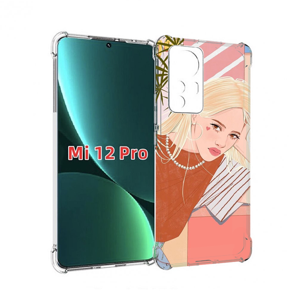 

Чехол MyPads летняя-девочка женский для Xiaomi 12S Pro, Прозрачный, Tocco