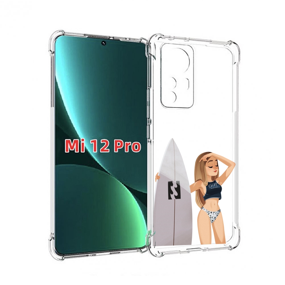 

Чехол MyPads летний-серф для Xiaomi 12S Pro, Прозрачный, Tocco