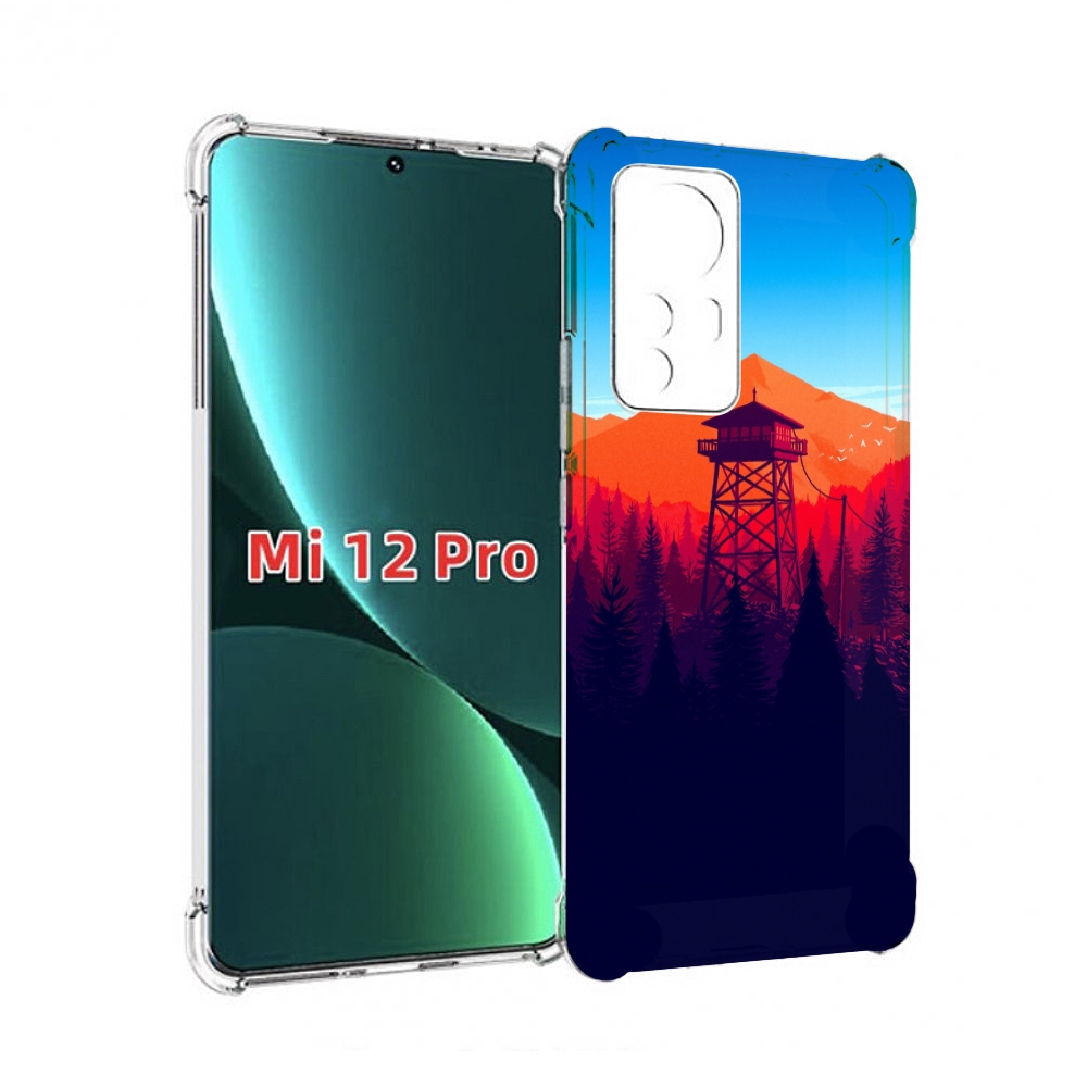 

Чехол MyPads лес с оранжевыми горами для Xiaomi 12S Pro, Прозрачный, Tocco