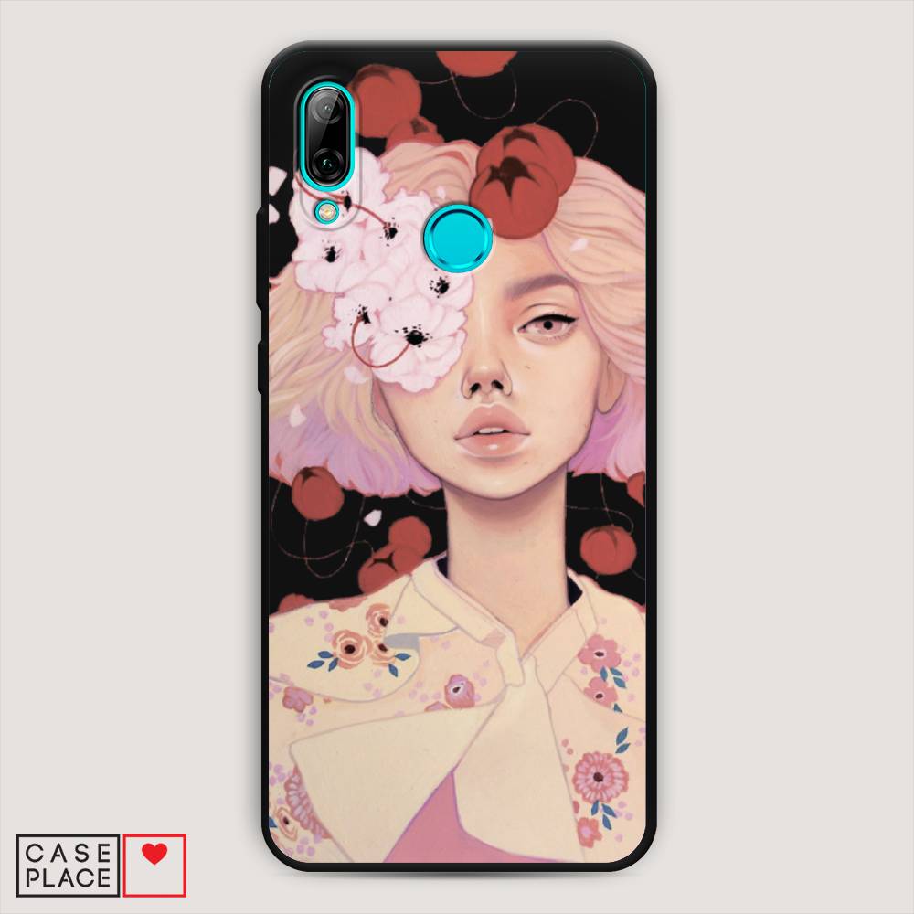 

Чехол Awog на Huawei P Smart 2019 "Цветочная анархия", Бежевый;розовый;красный, 67252-1