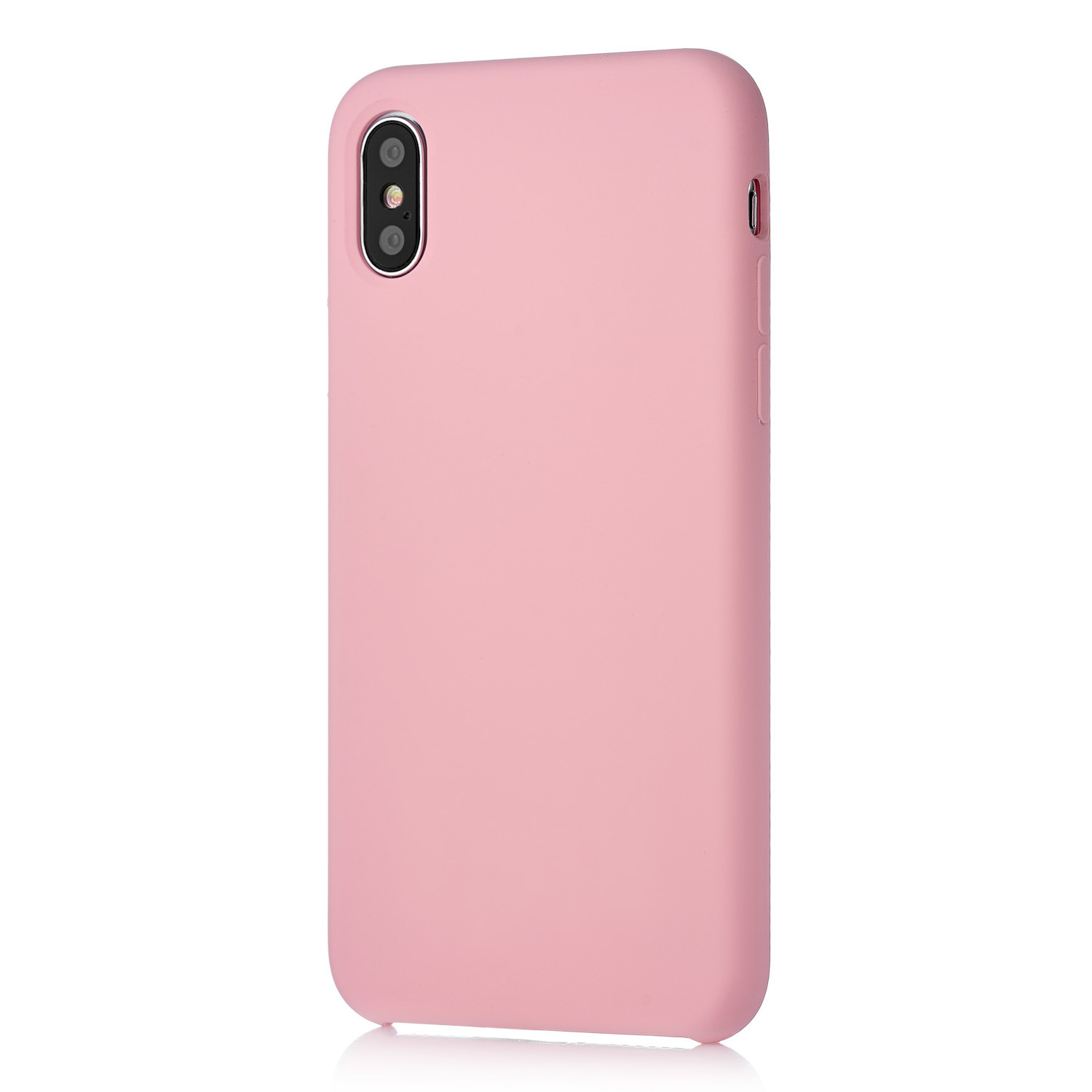 Чехол uBear для iPhone X / Xs, силикон soft touch, розовый