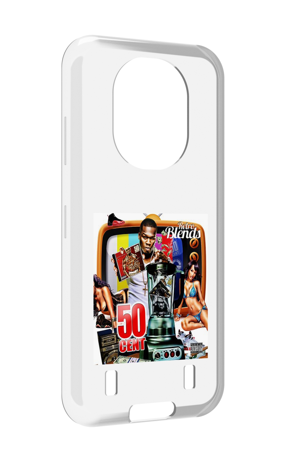 

Чехол MyPads 50 Cent - Retro 50 Cent Blends для Oukitel WP16, Прозрачный, Tocco