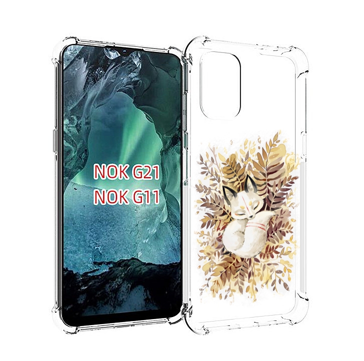

Чехол Mypads Лисенок В Траве Для Nokia G11/G21, Прозрачный, Tocco