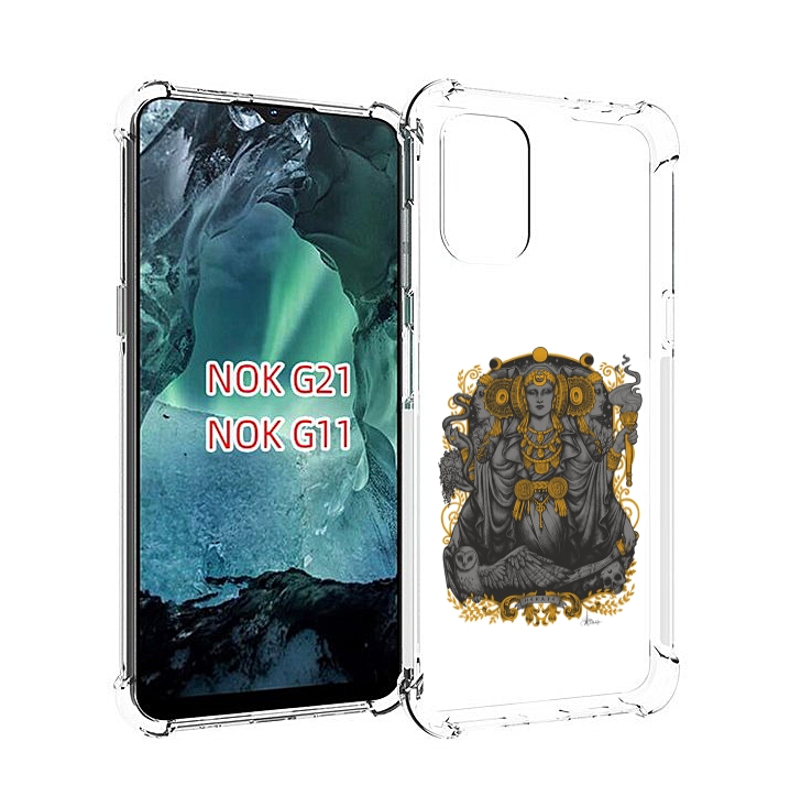 

Чехол Mypads Божество С Золотыми Элементами Для Nokia G11/G21, Прозрачный, Tocco