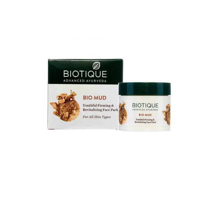 фото Маска для лица biotique, bio mud youthful firming & revitalizing face pack, 75 г