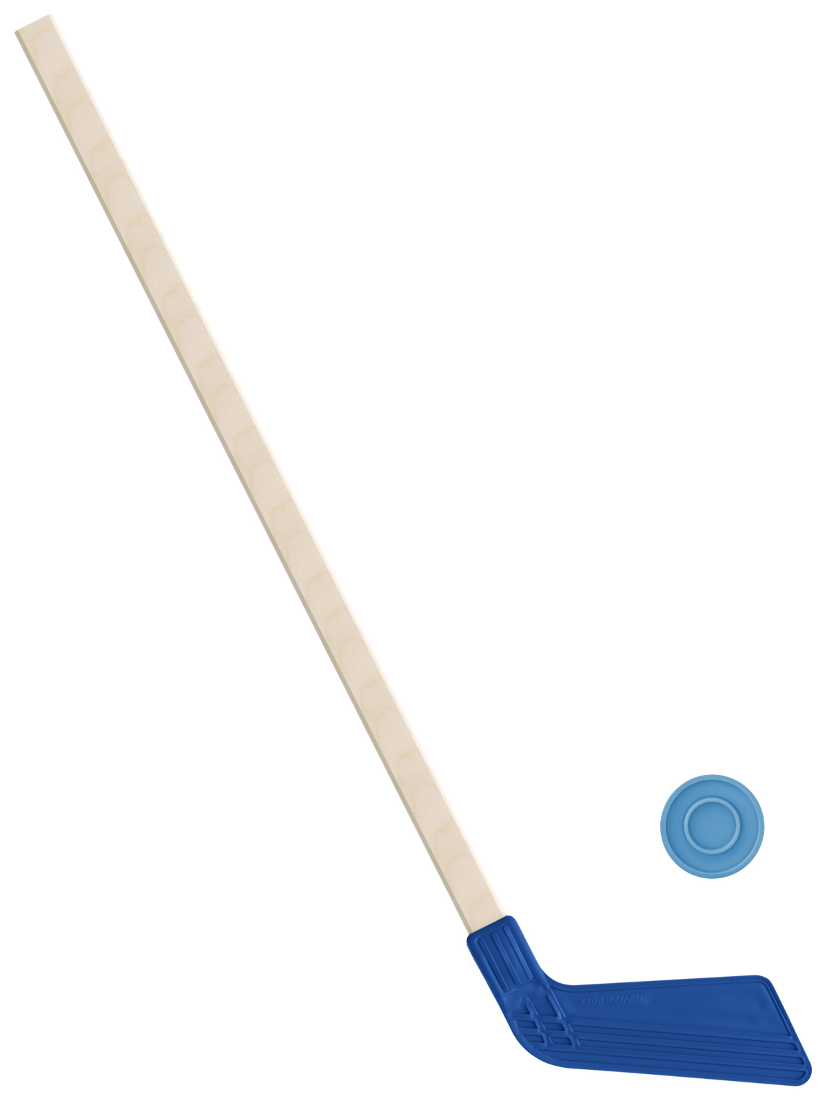Детский хоккейный набор Задира-плюс, клюшка хоккейная 80 см (синяя)+шайба детский хоккейный набор задира плюс клюшка хоккейная 80см 2шт жёлт чёрн 2шайбы шайба75 мм