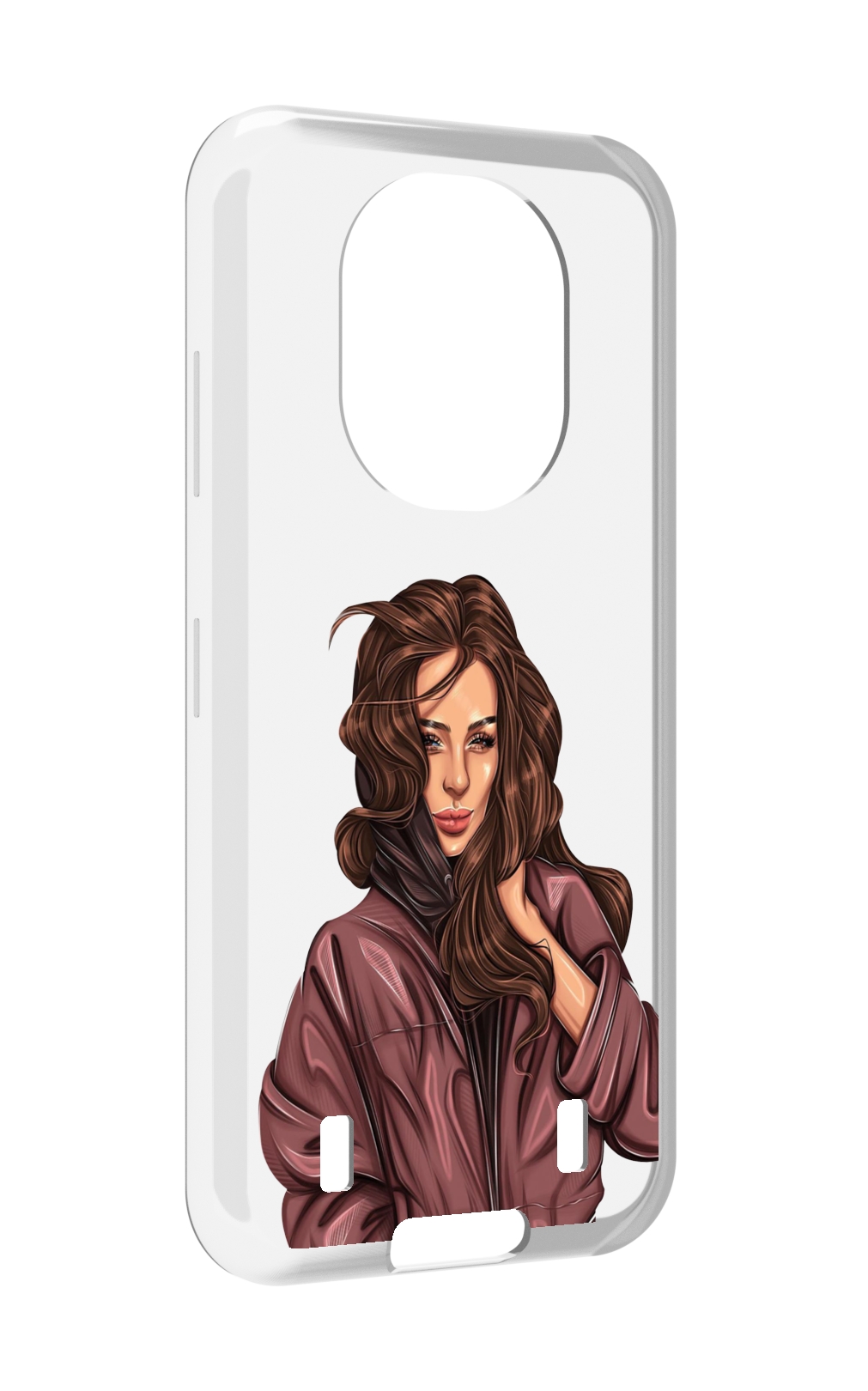 

Чехол MyPads Арт рисунок девушки для Oukitel WP16, Прозрачный, Tocco