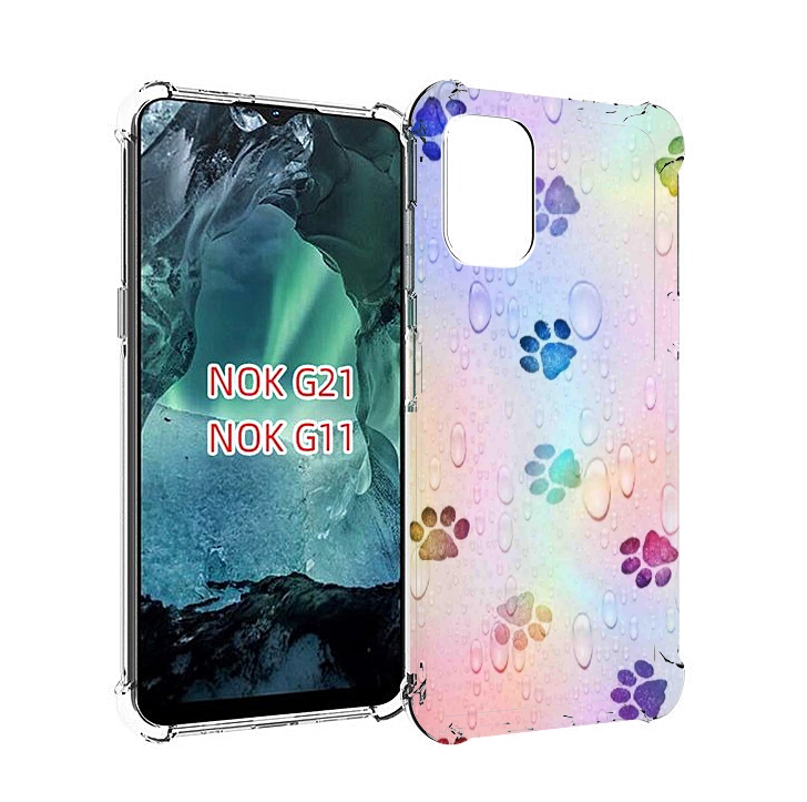

Чехол Mypads Лапки Для Nokia G11/G21, Прозрачный, Tocco