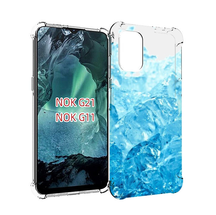 

Чехол Mypads Кусочки-Льда Для Nokia G11/G21, Прозрачный, Tocco