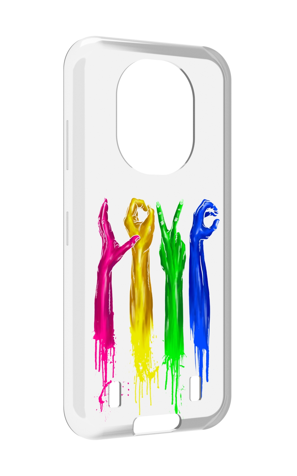 

Чехол MyPads яркие руки love для Oukitel WP16, Прозрачный, Tocco