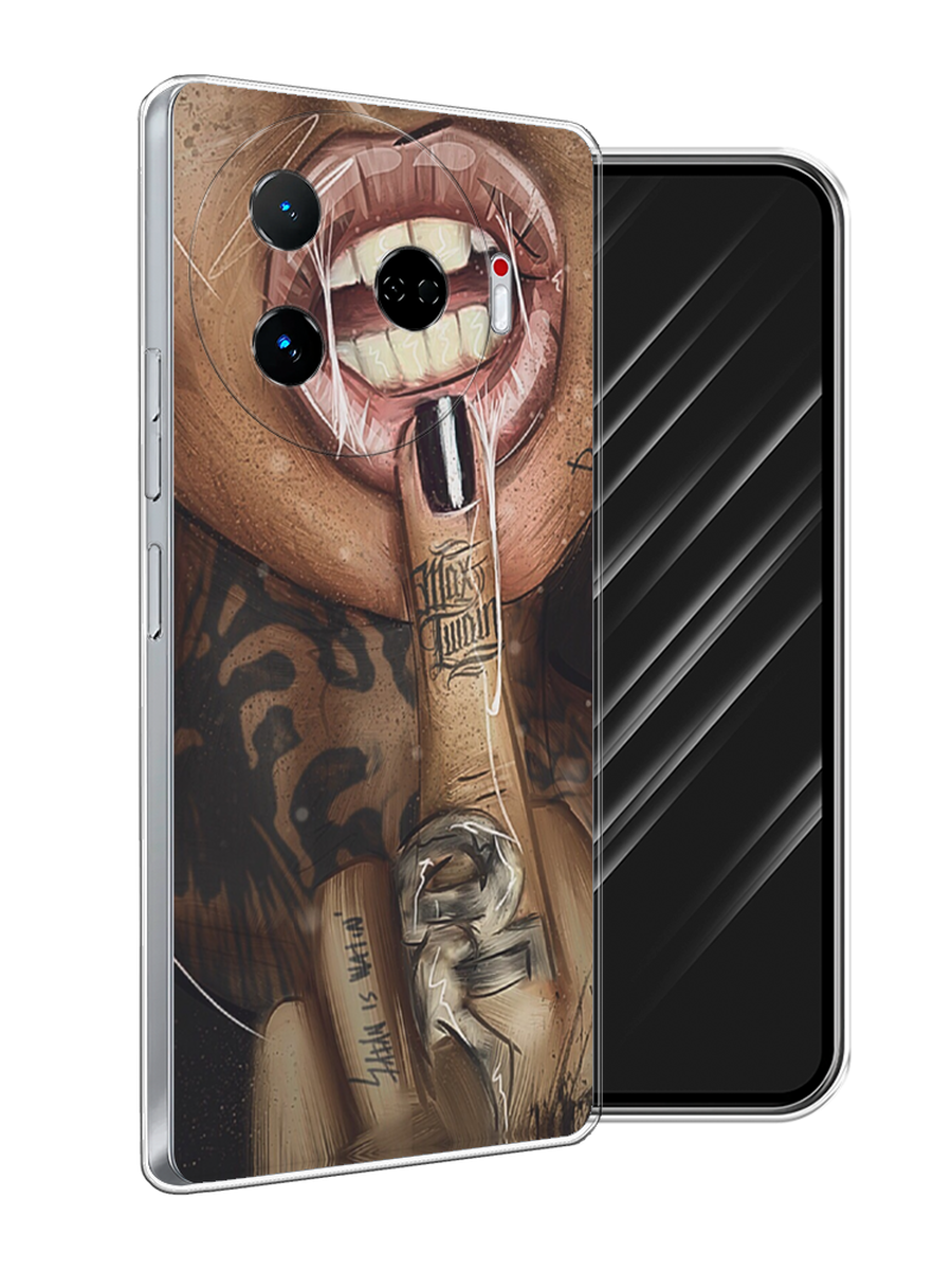

Чехол Awog на Tecno Camon 30 Pro 5G "Девушка с татуировками", Бежевый;розовый;черный, 305150-1