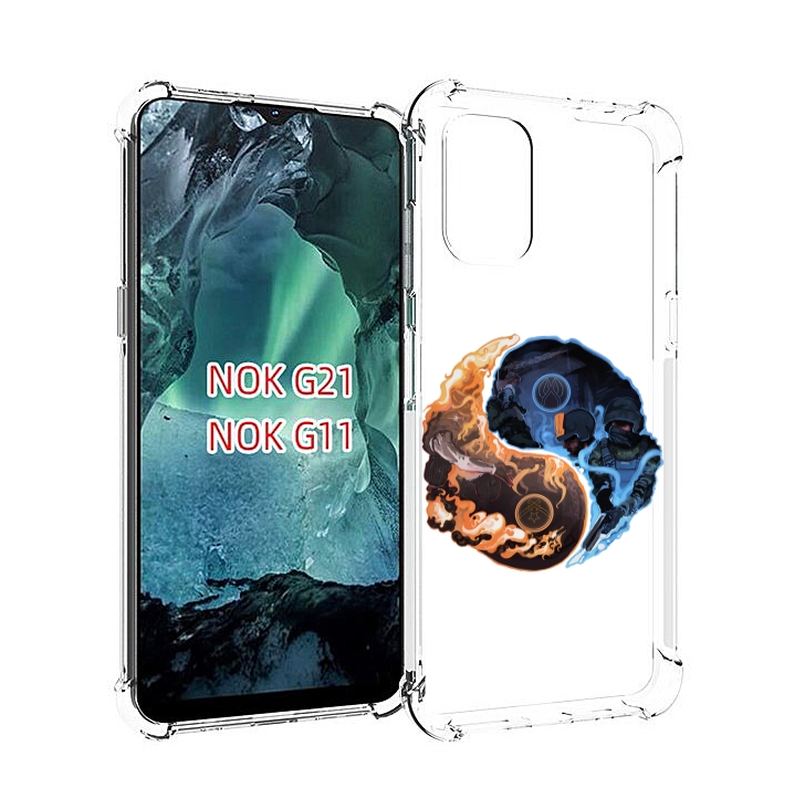 

Чехол Mypads Кс-Го-Инь-Янь Для Nokia G11/G21, Прозрачный, Tocco