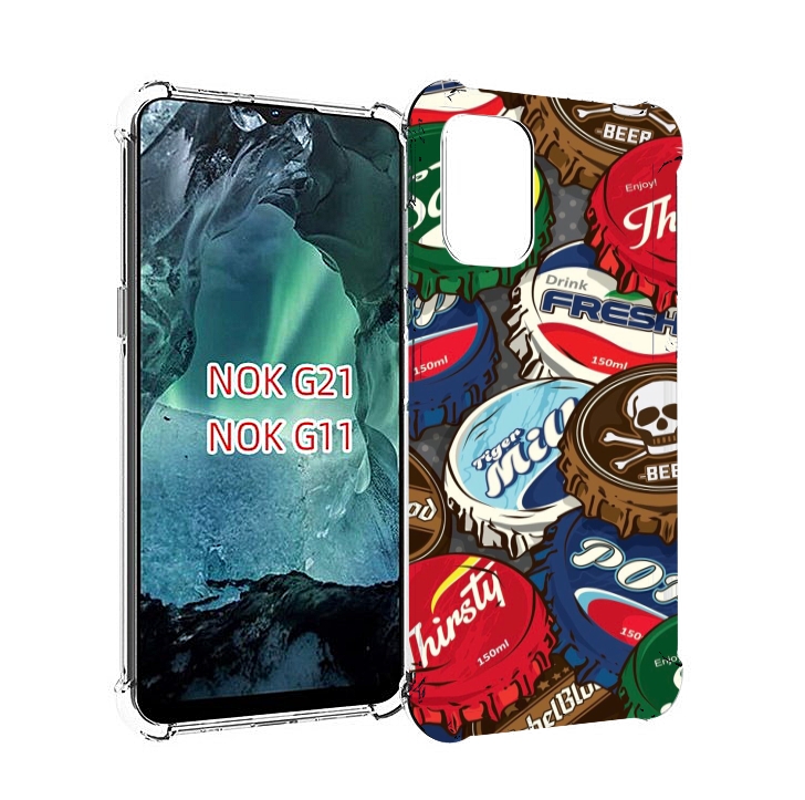 

Чехол Mypads Крышки От Баночек Для Nokia G11/G21, Прозрачный, Tocco