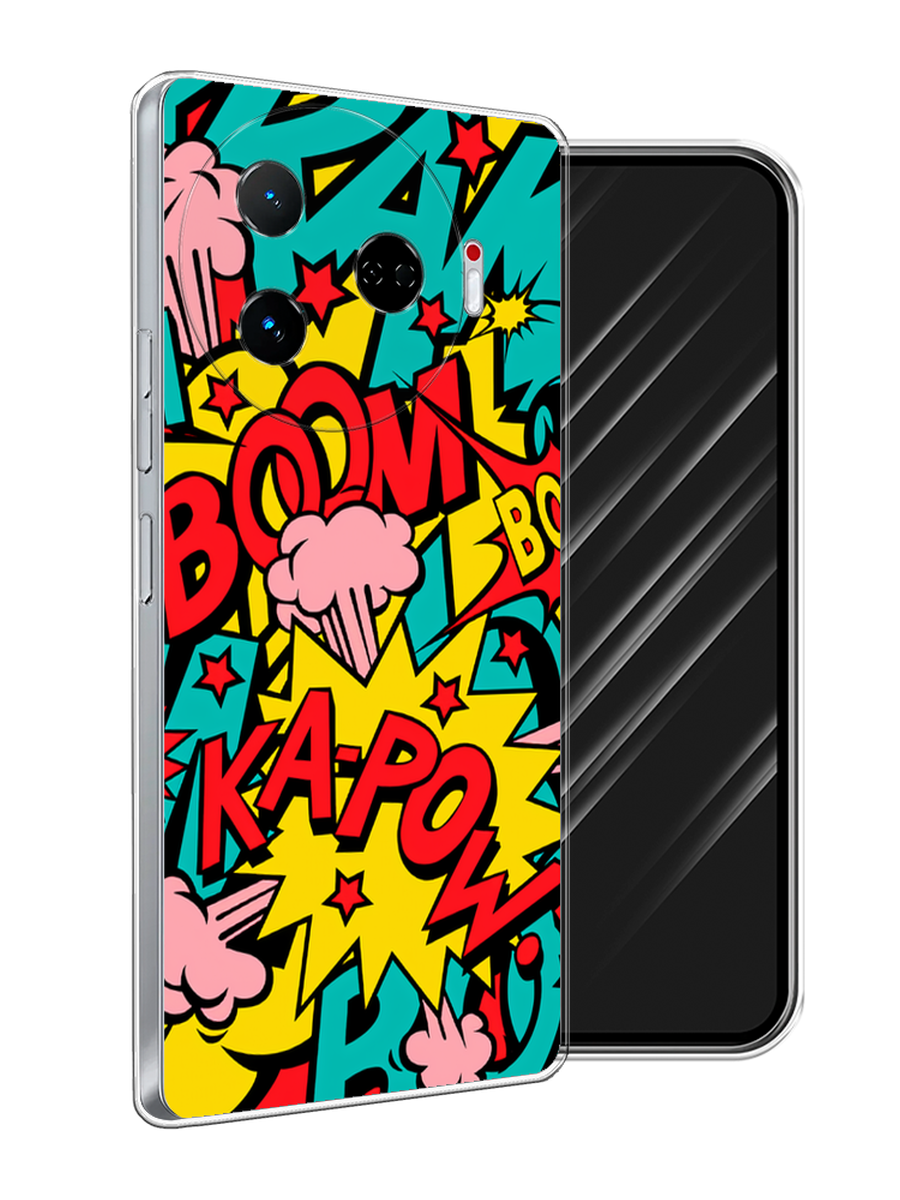 

Чехол Awog на Tecno Camon 30 Pro 5G "Постер pop art", Бирюзовый;желтый;красный, 305150-1