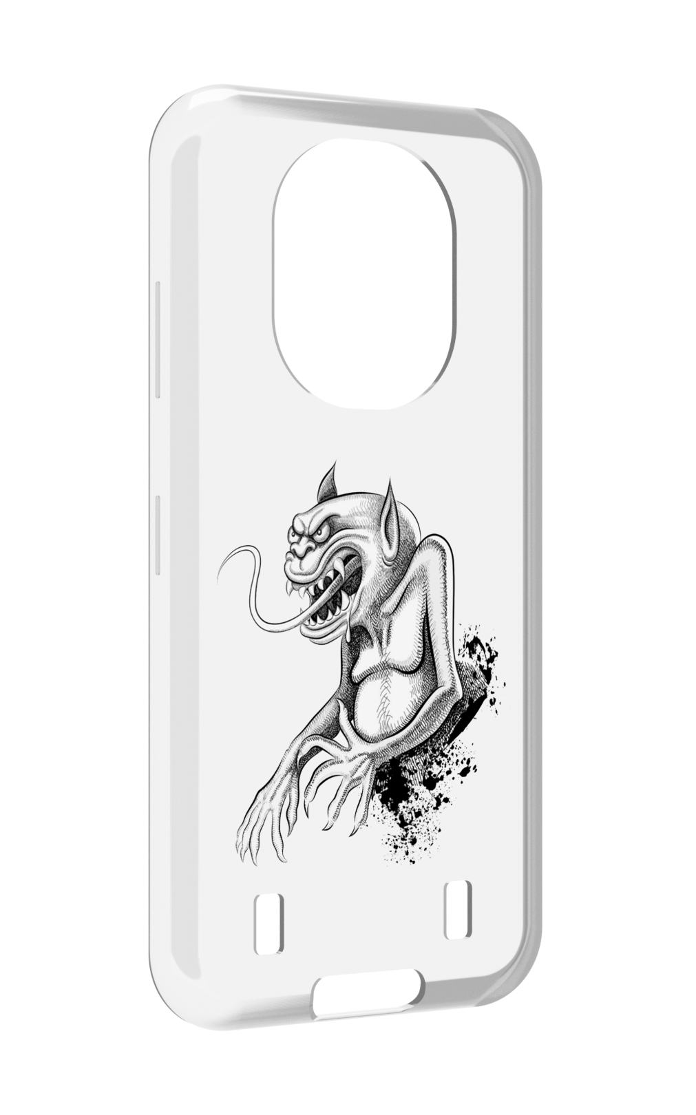 

Чехол MyPads чорт для Oukitel WP16, Прозрачный, Tocco