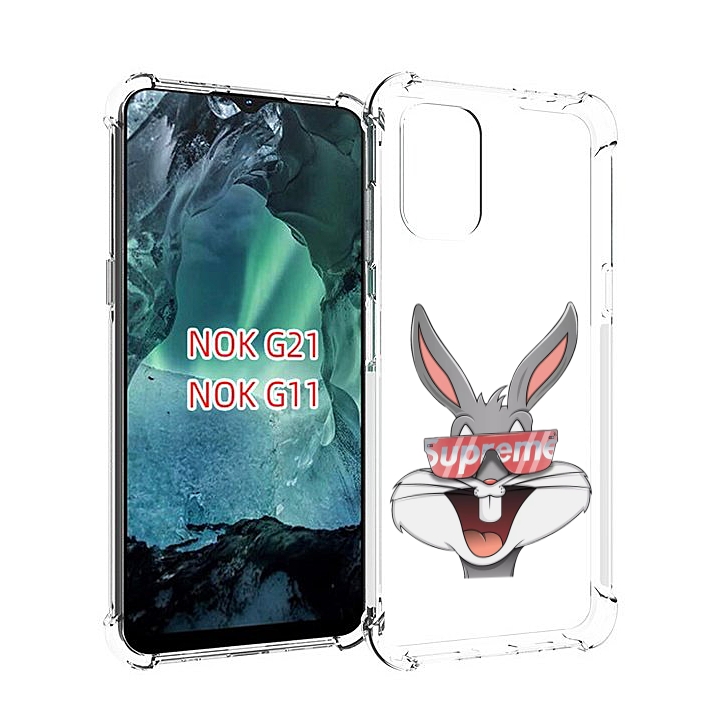

Чехол Mypads Крутой-Заяц Для Nokia G11/G21, Прозрачный, Tocco