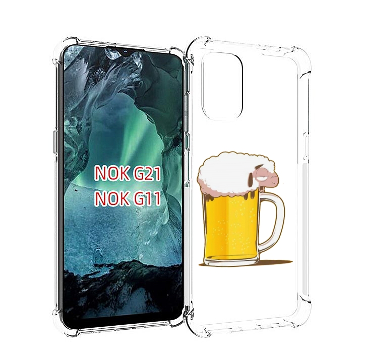 

Чехол Mypads Кружка Пива Для Nokia G11/G21, Прозрачный, Tocco