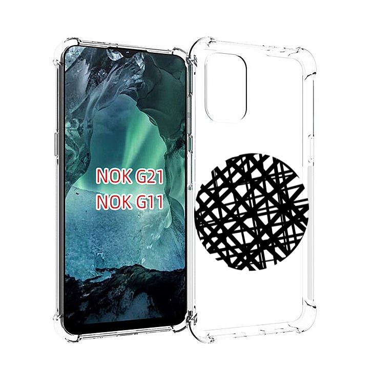 

Чехол Mypads Круглая-Абстракция Для Nokia G11/G21, Прозрачный, Tocco