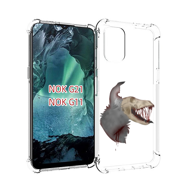 

Чехол Mypads Кровавый-Череп Для Nokia G11/G21, Прозрачный, Tocco
