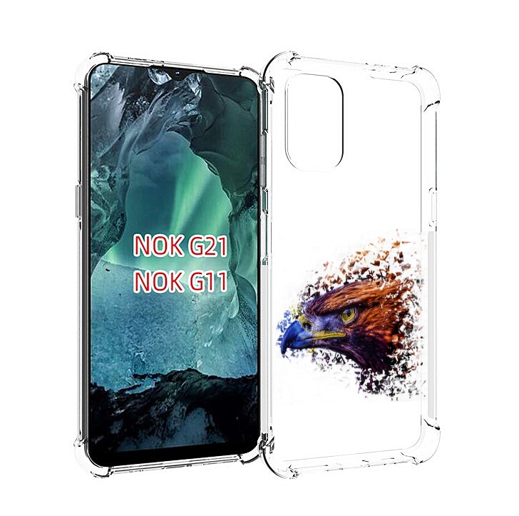 

Чехол Mypads Красочный Орел Для Nokia G11/G21, Прозрачный, Tocco