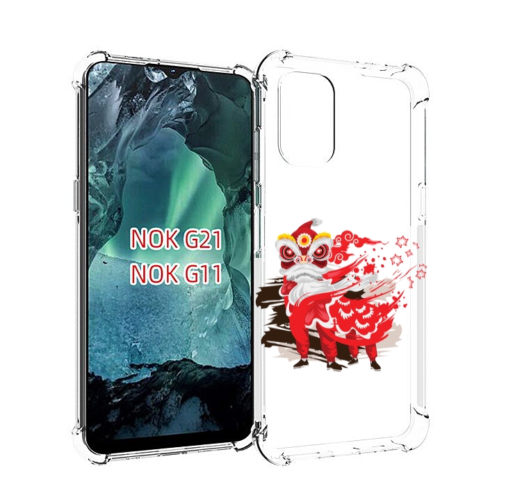 

Чехол Mypads Красный-Карнавал Для Nokia G11/G21, Прозрачный, Tocco