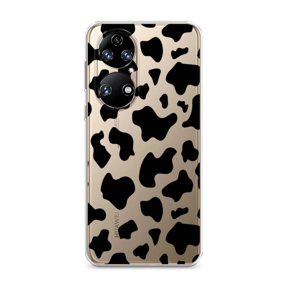

Чехол Awog на Huawei P50 "Пятна коровы черные", Черный, 6104950-2