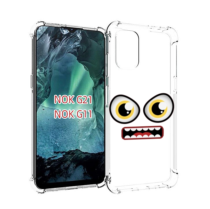 Чехол Mypads Красный Злой Смайлик Для Nokia G11/G21