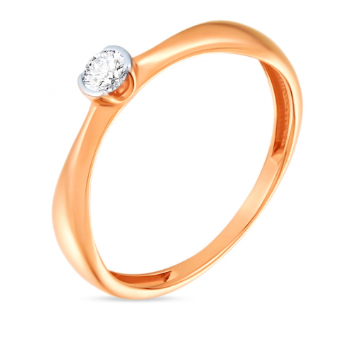 

Кольцо из золота р. 17,5 DINASTIA 017621-1102, фианит, 017621-1102