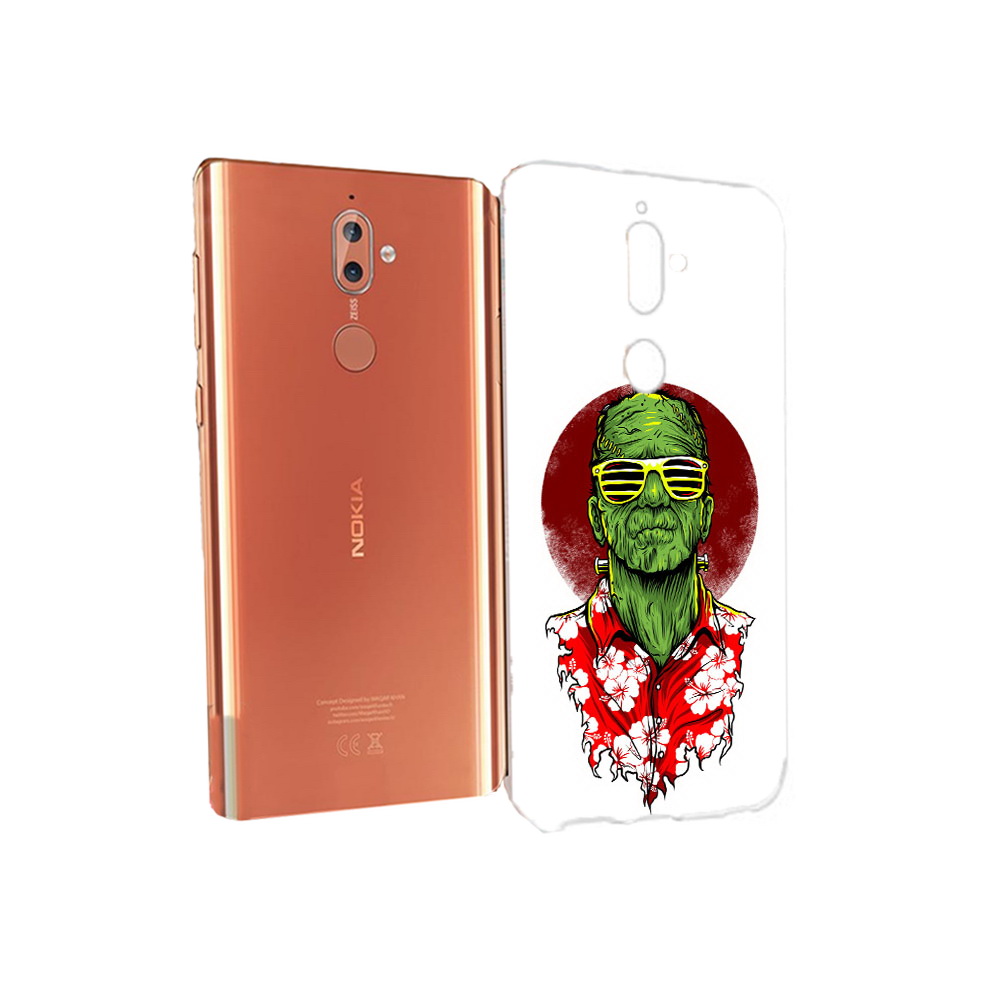 

Чехол MyPads Tocco для Nokia 9 крутой зеленый мужчина в очках (PT126479.94.424), Прозрачный, Tocco