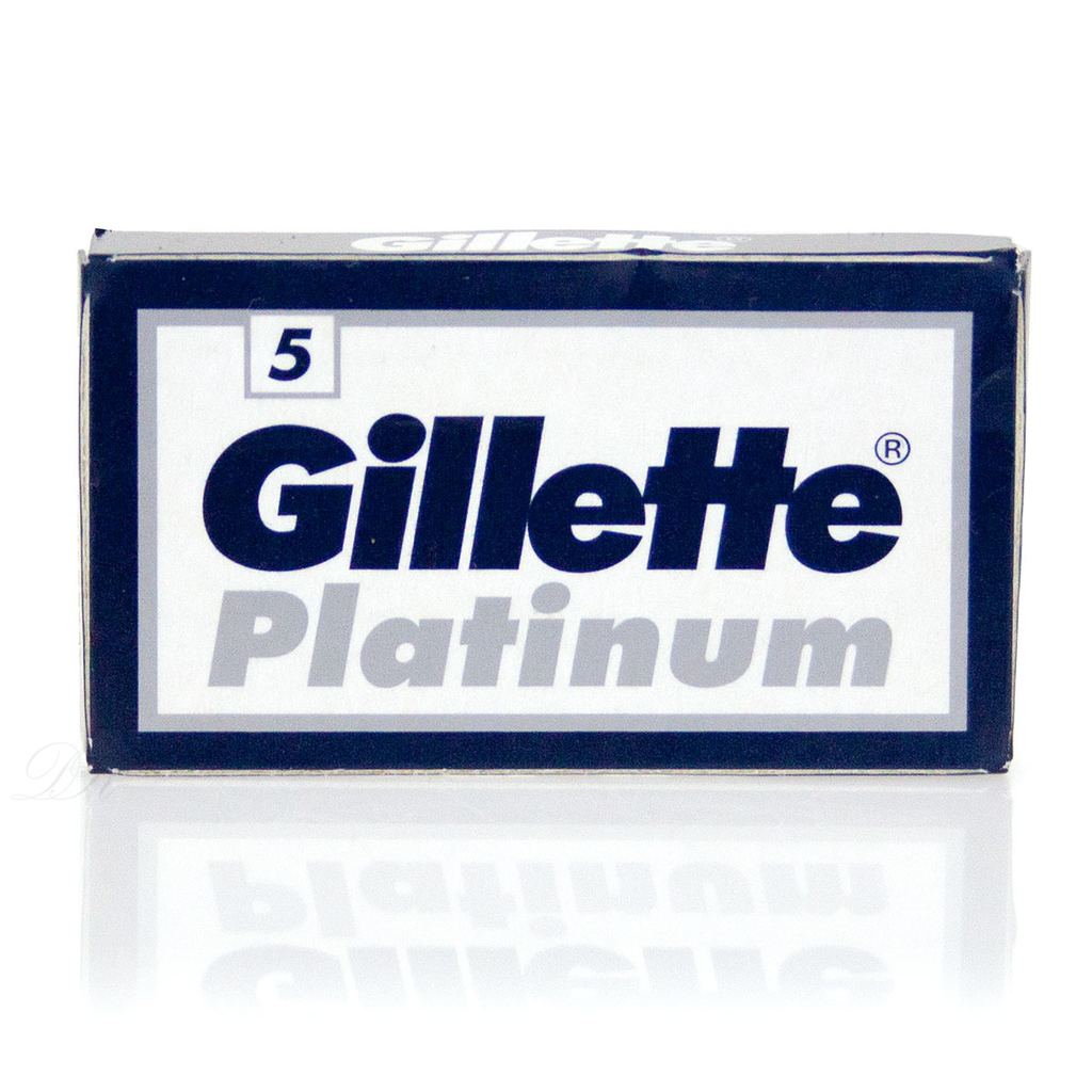 Джилет Платинум / Gillette Platinum - Двусторонние лезвия для бритья 5 шт лезвия bic chrom platinum двусторонние 5 шт