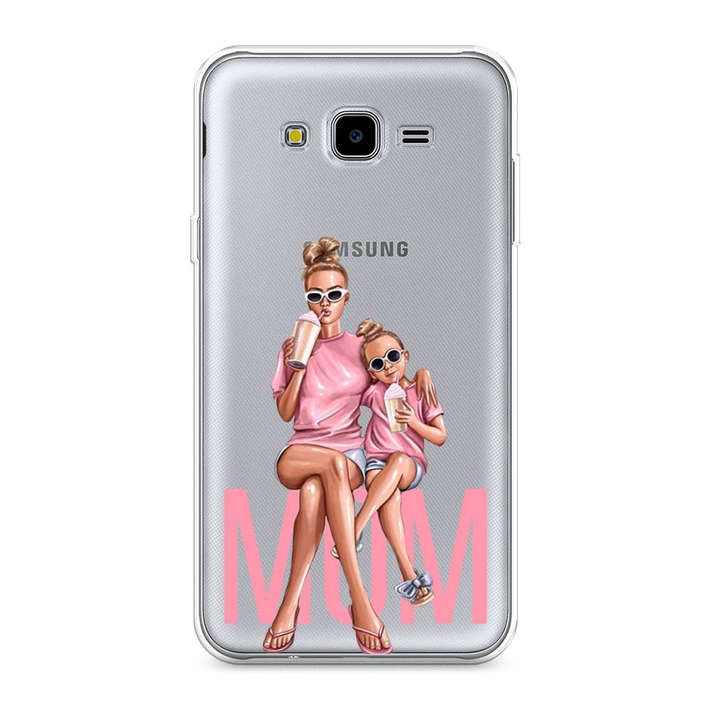 

Чехол Awog на Samsung Galaxy J7 Neo "Lovely mom", Синий;бежевый;розовый, 25350-7