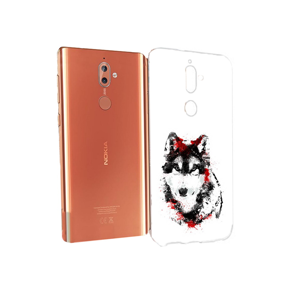 

Чехол MyPads Tocco для Nokia 9 кровавый волк (PT126479.94.416), Прозрачный, Tocco