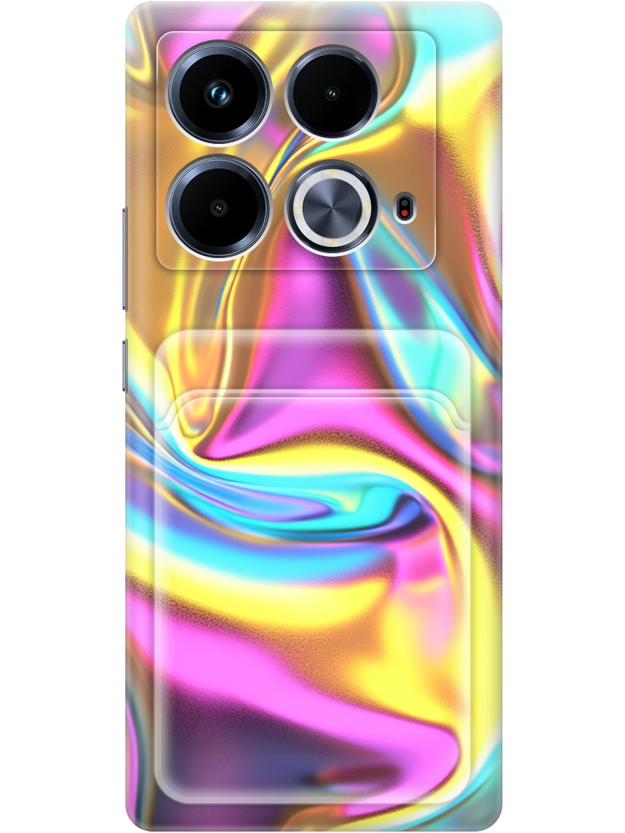 

Силиконовый чехол на Infinix Note 40 с принтом с карманом для карты прозрачный 798507, Прозрачный;желтый;фиолетовый, 782626431