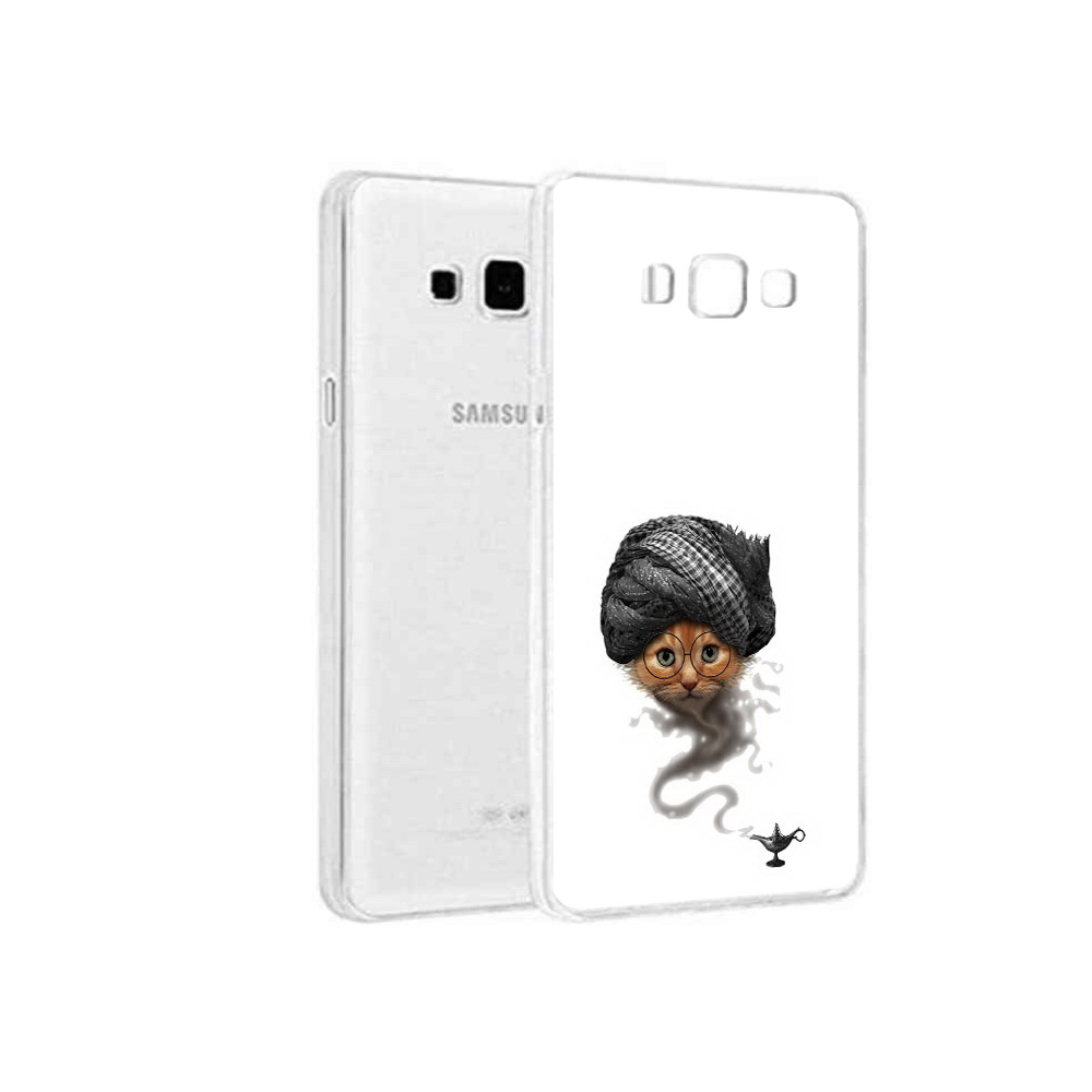 

Чехол MyPads Tocco для Samsung Galaxy A8 кот джин, Прозрачный, Tocco