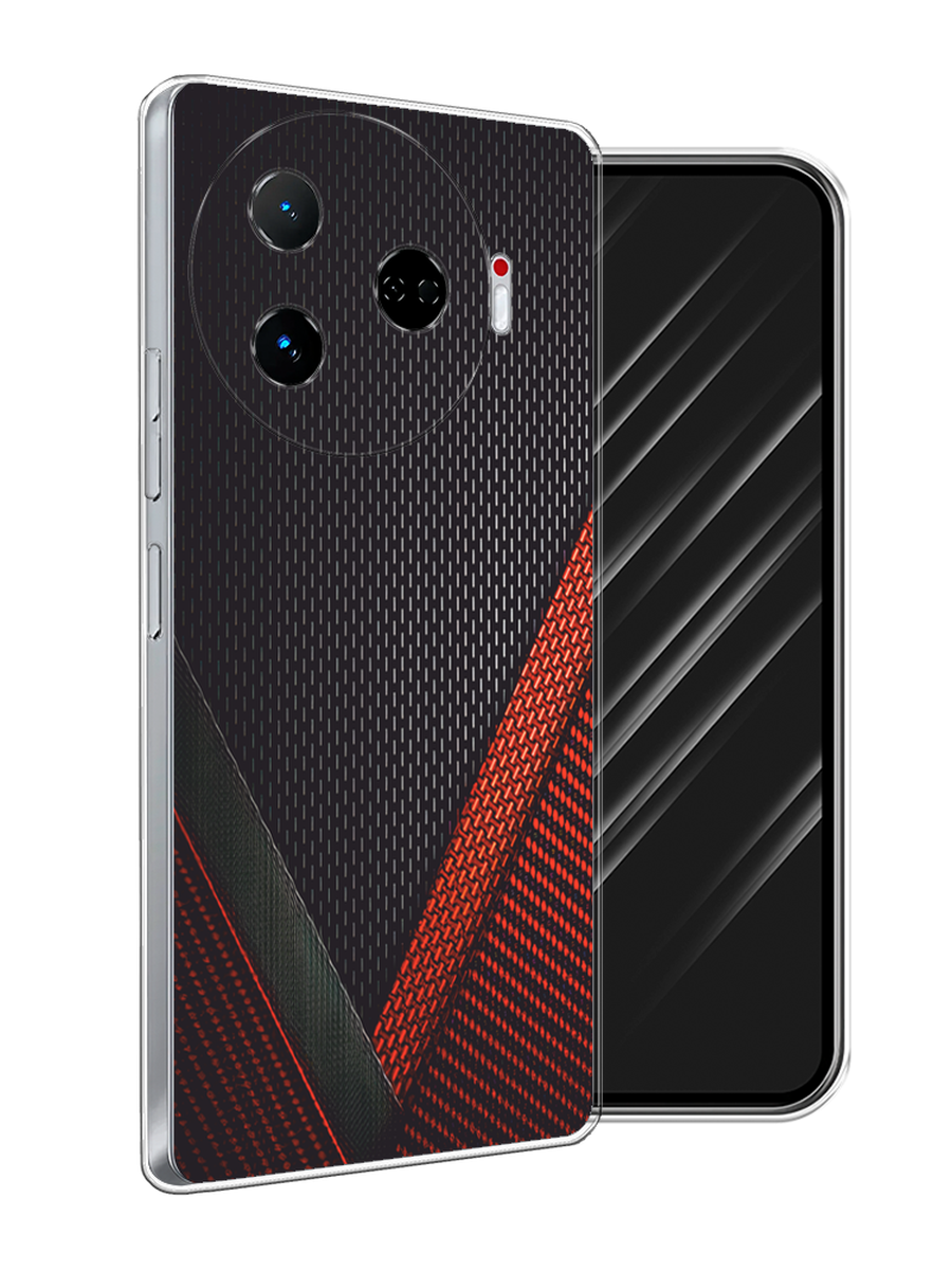 

Чехол Awog на Tecno Camon 30 Pro 5G "Красный карбон", Черный;красный, 305150-1