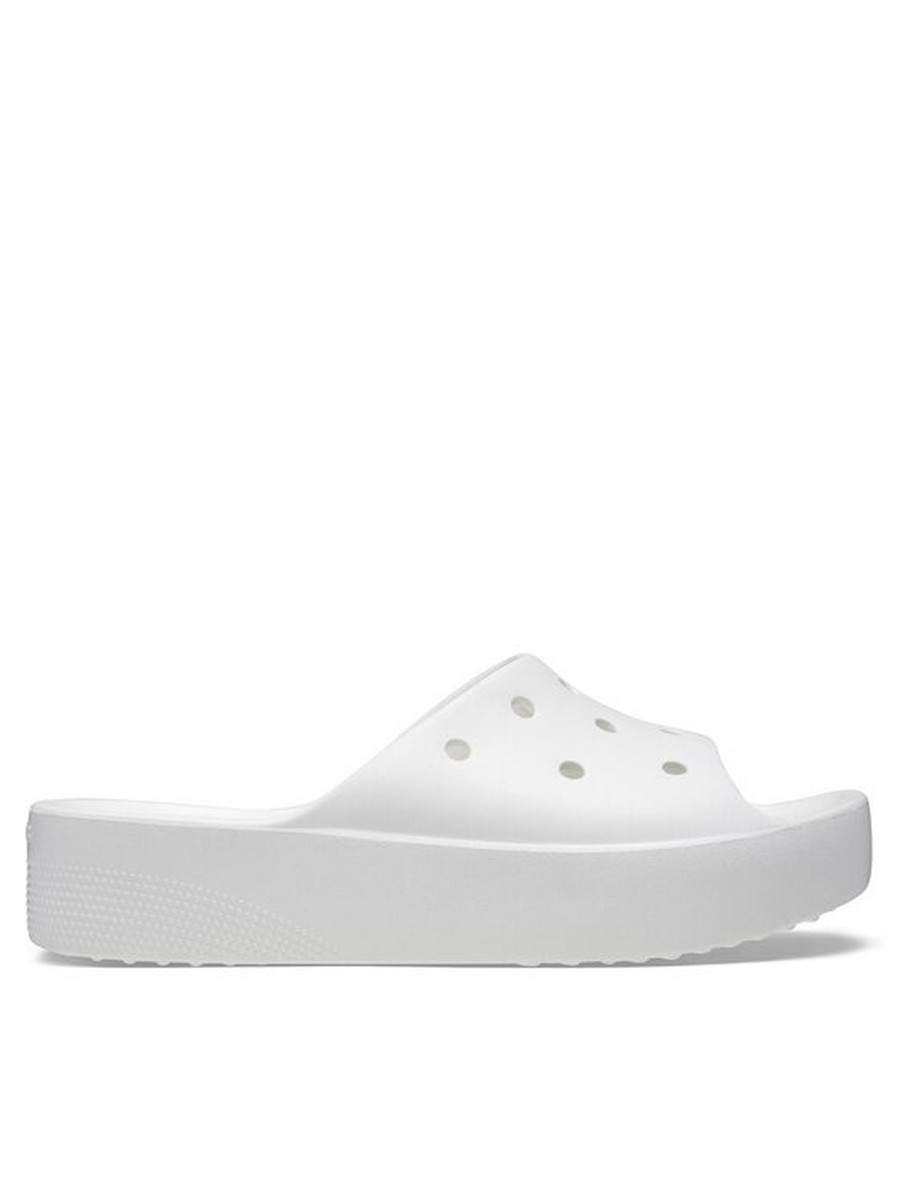 

Сланцы женские Crocs Classic Platform Slide 208180 белые 39.5 EU, Белый, Classic Platform Slide 208180