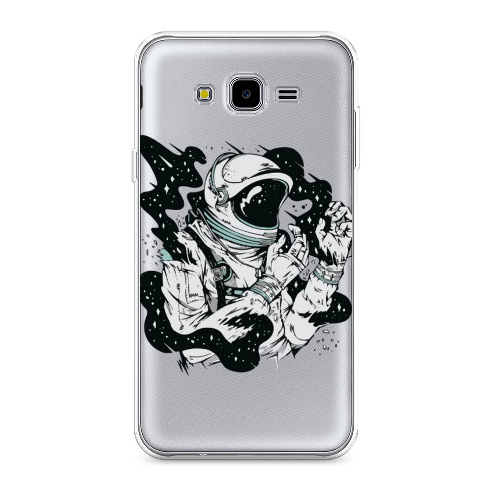 

Чехол Awog на Samsung Galaxy J7 Neo "Космонавт арт", Черный;белый;прозрачный, 25350-7