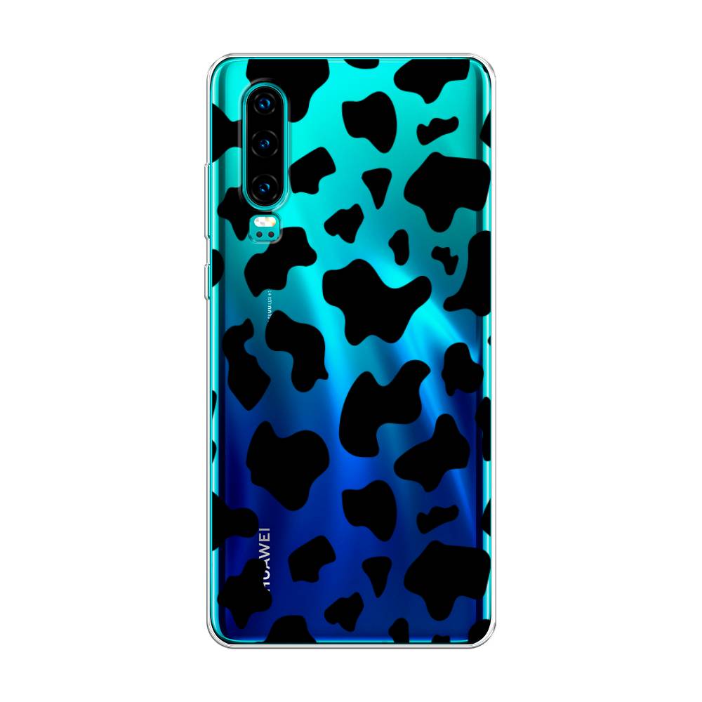 

Чехол Awog на Huawei P30 "Пятна коровы черные", Черный, 68550-2