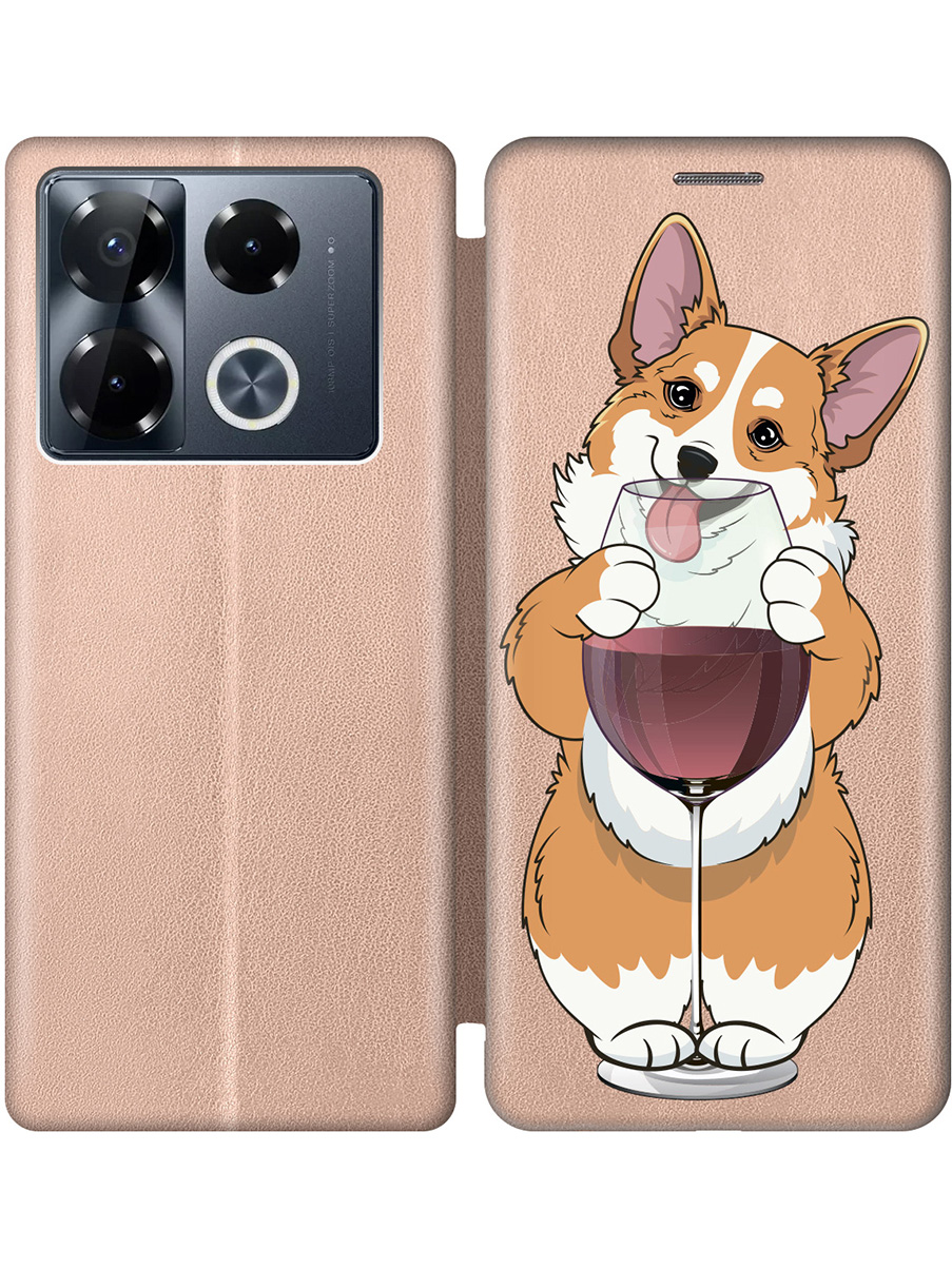 

Чехол-книжка на Infinix Note 40 Pro / 40 Pro 5g / 40 Pro+ 5g с принтом золотой 798464, Золотистый;белый;бордовый, 782627061