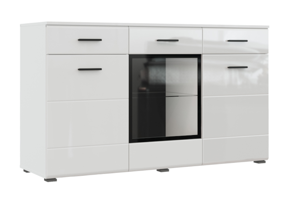 

Комод НОНТОН Gloss, 150х45.6х86.5 см, белый глянец / белый бриллиант