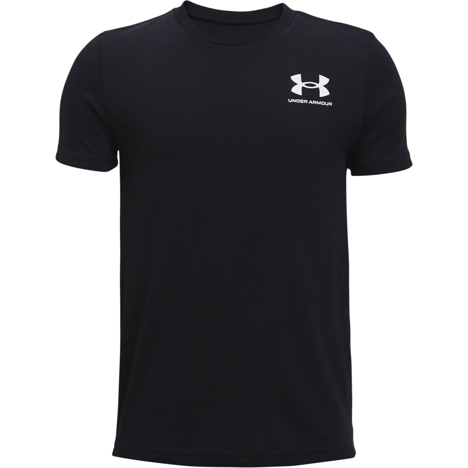 фото Футболка детская under armour ua sportstyle left chest ss 1363280-001 цв.черный р.157