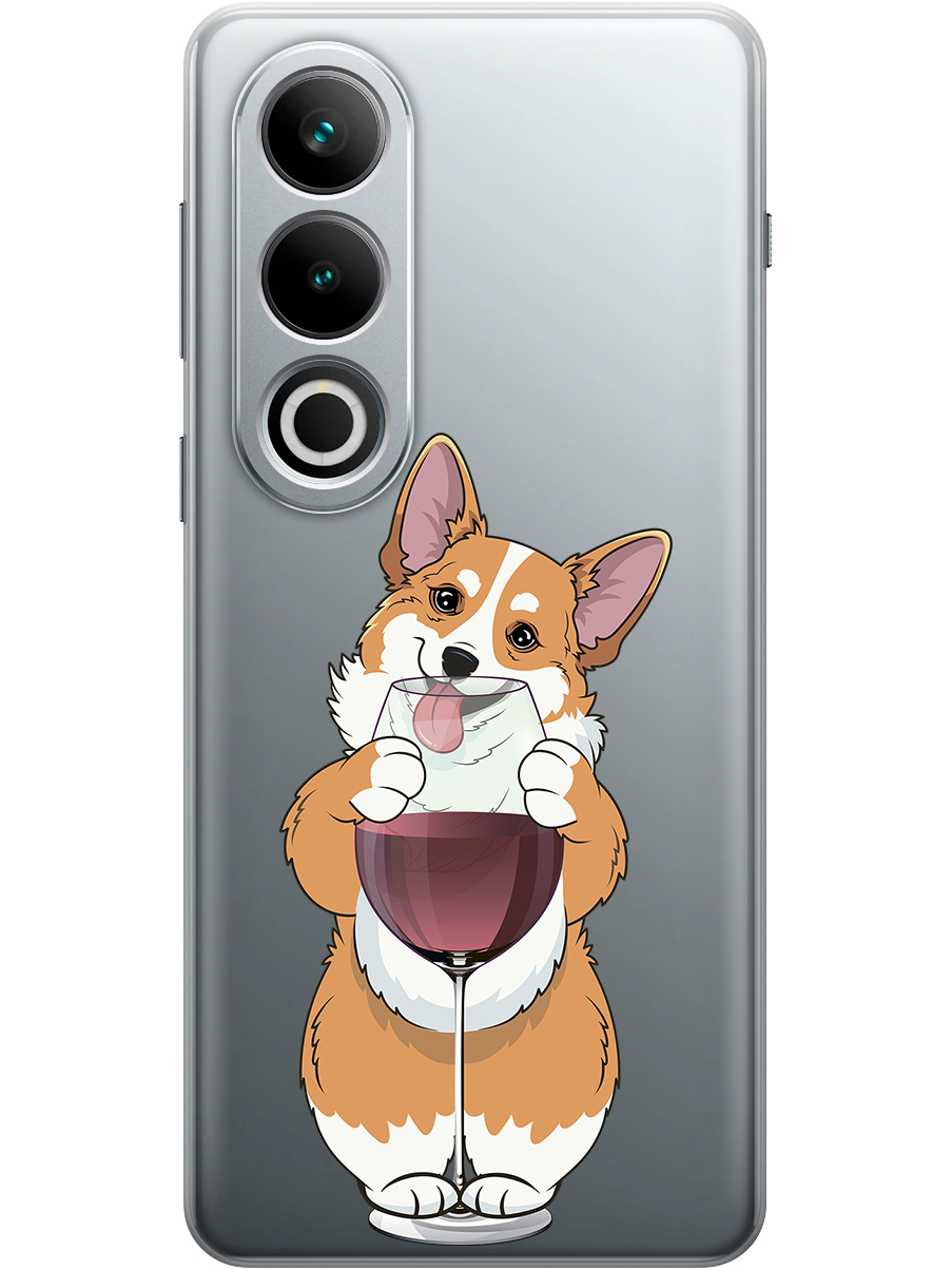 

Силиконовый чехол на OnePlus Ace 3V с принтом "Корги и бокал", Прозрачный;белый;бордовый, 782628261