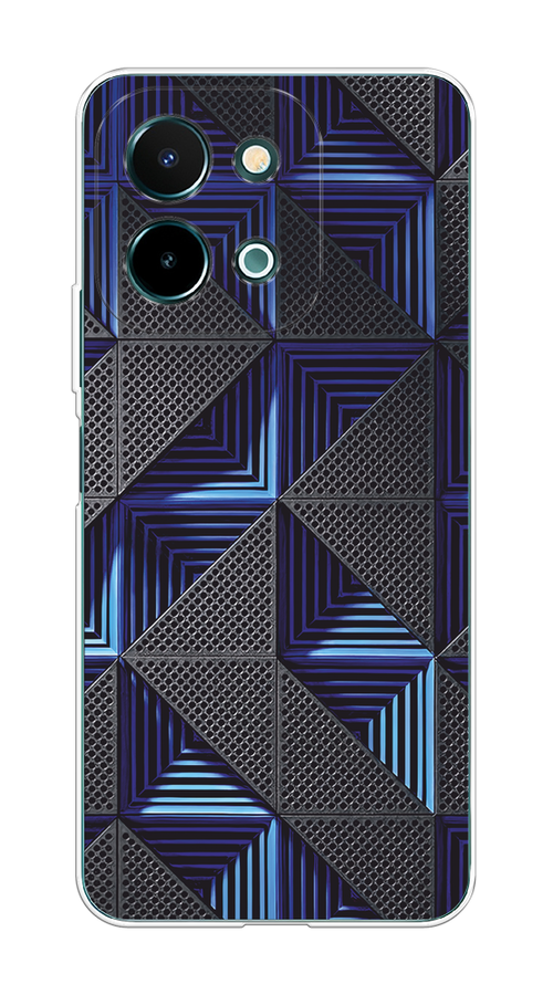 

Чехол на Vivo Y28 4G "IBM", Серый;синий, 2611650-1