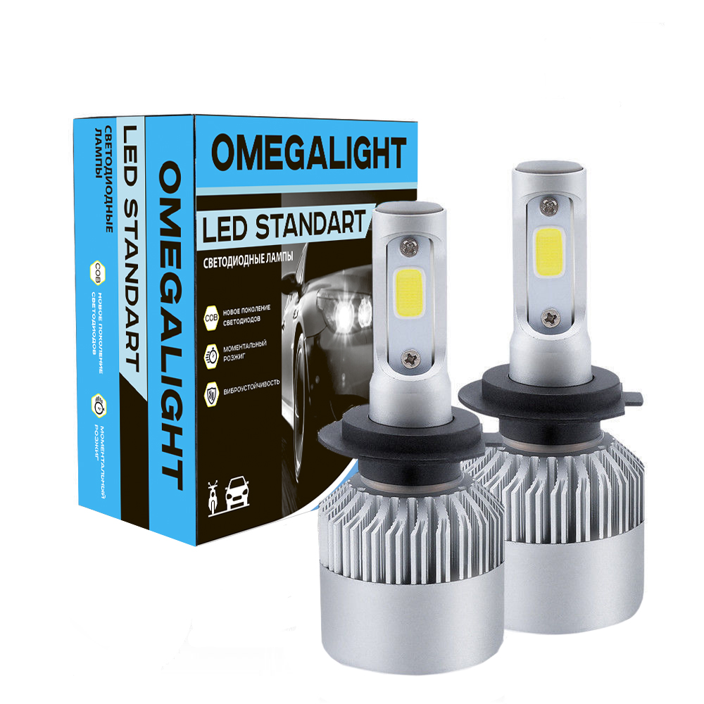 фото Комплект ламп led omegalight standart h8/h9/h11 2400lm (2шт)