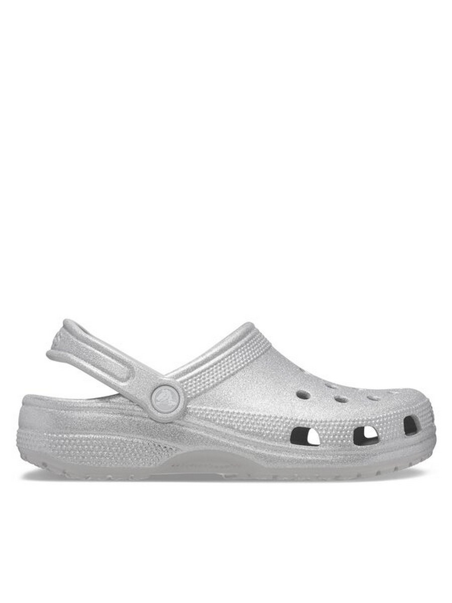 

Сабо женские Crocs Classic Glitter Clog 205942 серебристые 41.5 EU, Серебристый, Classic Glitter Clog 205942