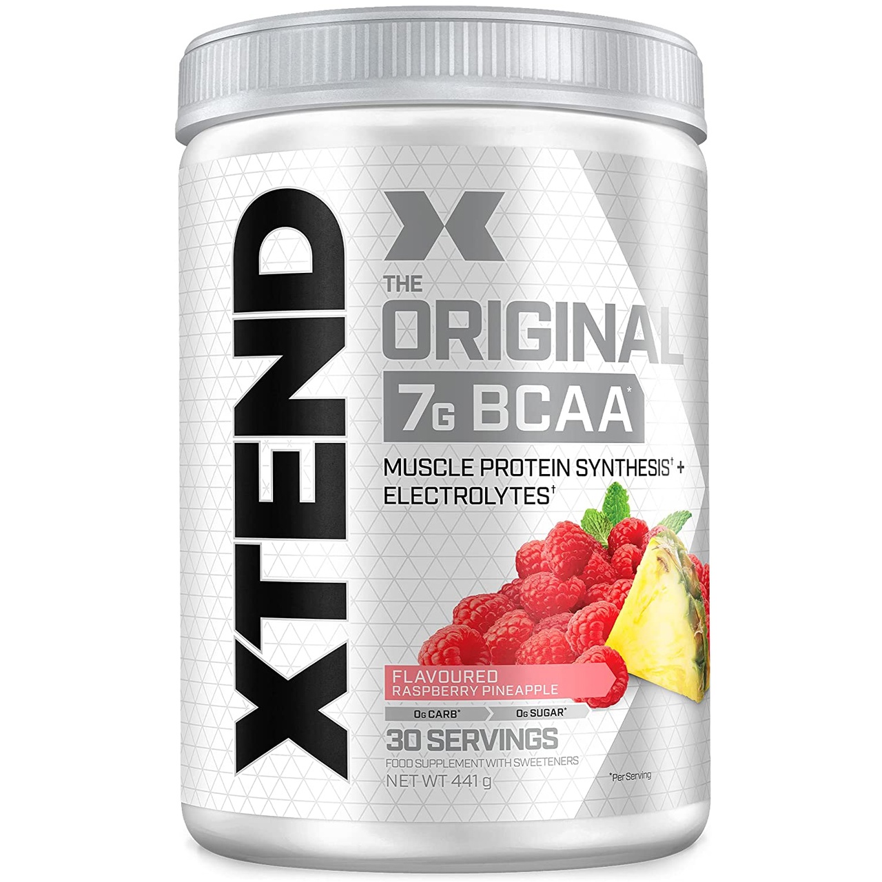 фото Аминокислоты scivation bcaa xtend - 441 грамм, малина-ананас, eu