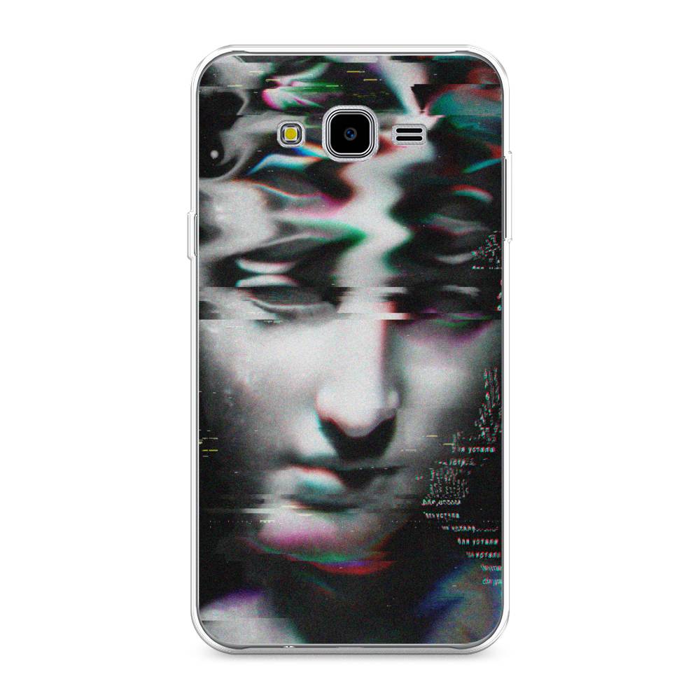 

Чехол Awog на Samsung Galaxy J7 Neo "Glitch Art", Серый, 25350-9