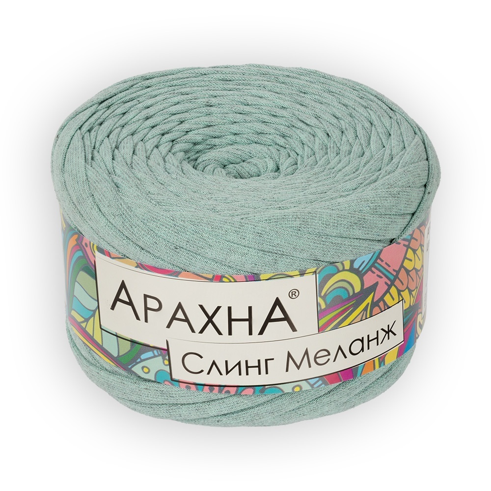 

Пряжа ARACHNA Sling Melange №01 серо-зеленый, Sling Melange