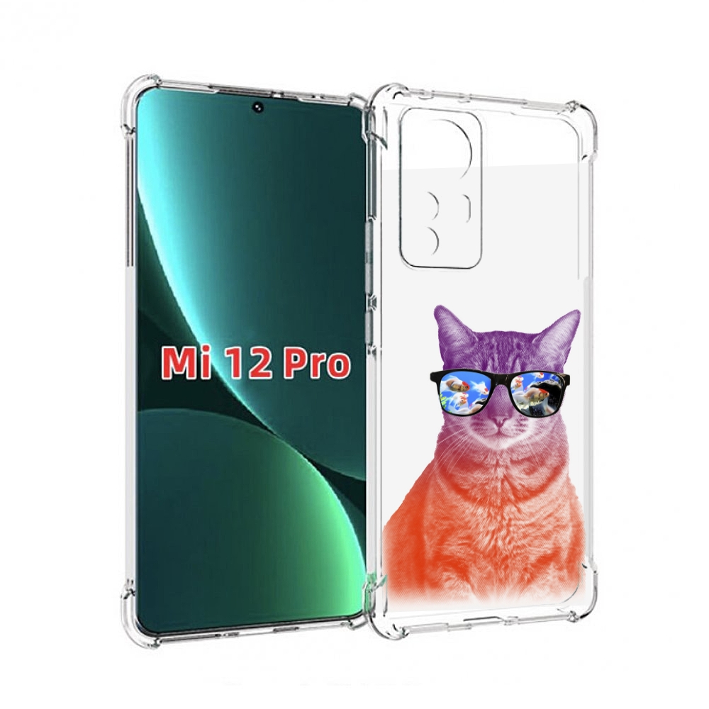 

Чехол MyPads крутой кот-2 для Xiaomi 12S Pro, Прозрачный, Tocco